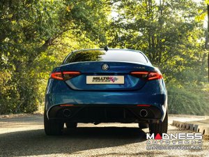 Alfa Romeo Giulia Performance Exhaust - 2.0L - Milltek - Cat Back w/ Active Valve Controller